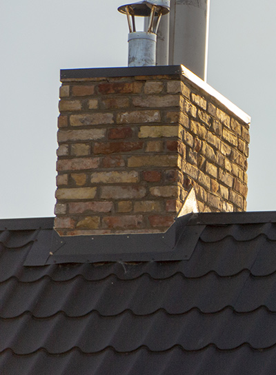 Chimney service Freehold image showing chimney flashing